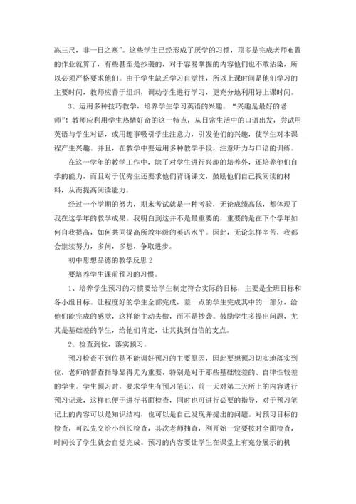初中思想政治教学反思.docx