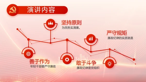 红色党建新时代文明实践中心PPT动态模板