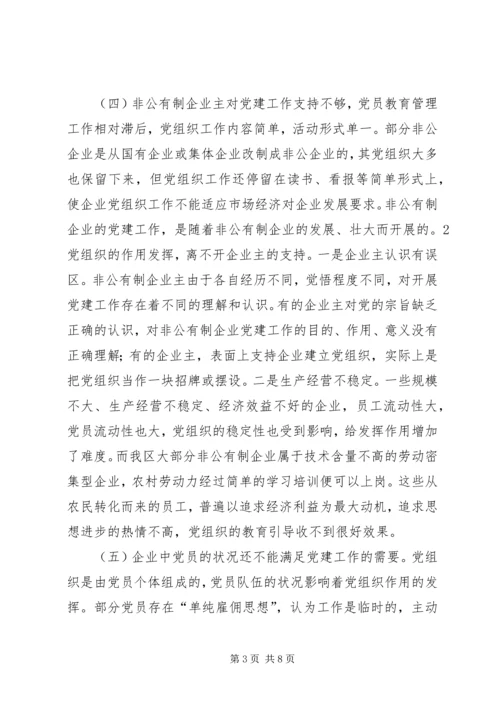 新形势下非公企业党建若干问题的思考.docx
