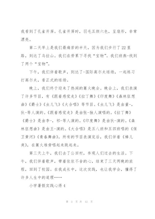 小学暑假实践心得范文十篇.docx