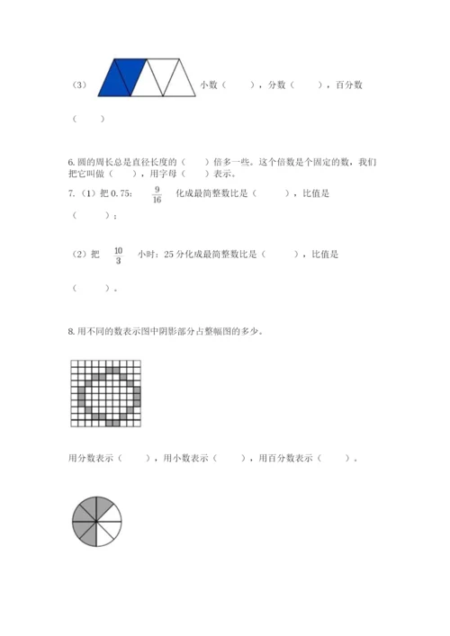 2022人教版六年级上册数学期末测试卷【精练】.docx