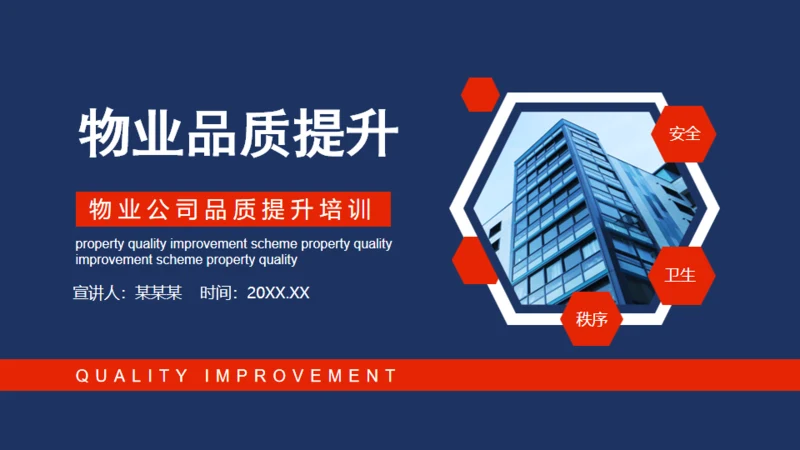 物业公司品质提升培训动态通用PPT