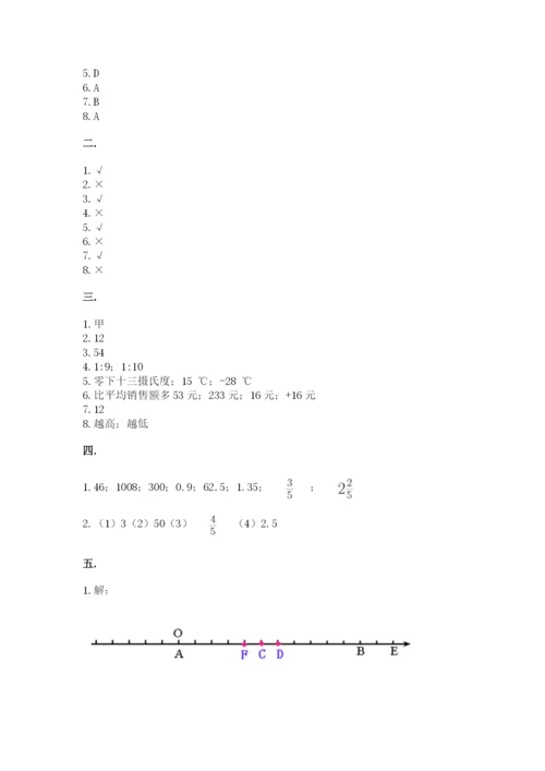 人教版数学小升初模拟试卷（精练）.docx