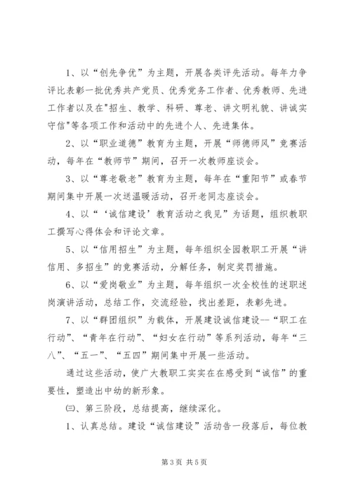 诚信建设主题活动实施方案.docx