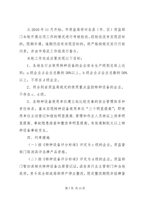 质监局落实企业特种设备安全方案.docx