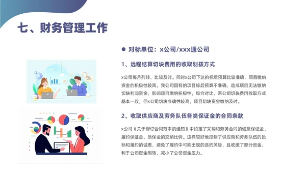 蓝色简约风对标分析培训课件