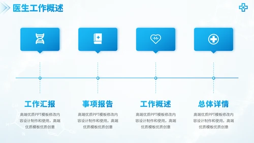 蓝色医学手术室医疗医生团队工作汇报述职答辩年终总结报告医药研究PPT模板