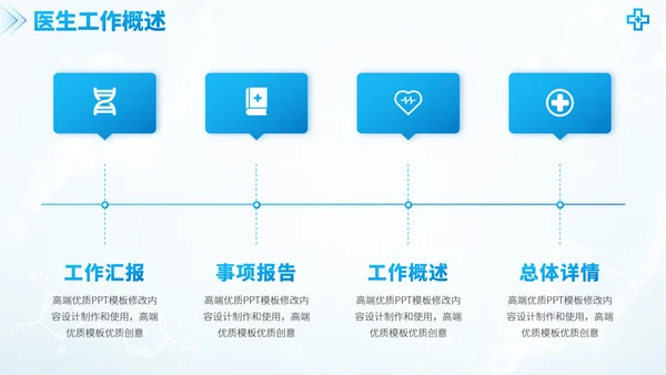 蓝色医学手术室医疗医生团队工作汇报述职答辩年终总结报告医药研究PPT模板