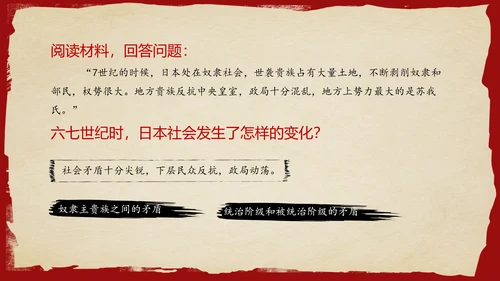 古代日本初中历史教学PPT课件