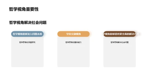 哲学视域下的现代探索