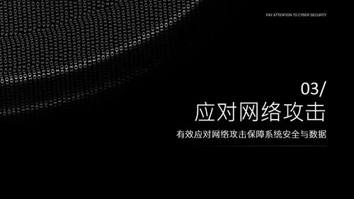 黑色简约字符网络安全教育PPT模版