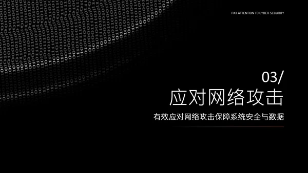 黑色简约字符网络安全教育PPT模版