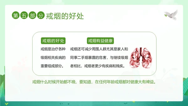 世界无烟日幼儿园禁烟家长会PPT课件