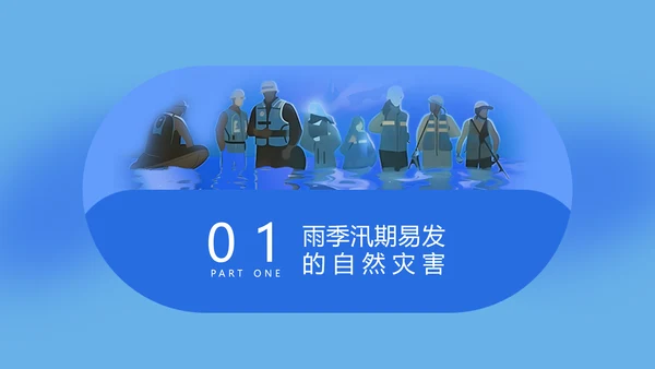夏季汛期防洪防汛安全教育讲座PPT模板