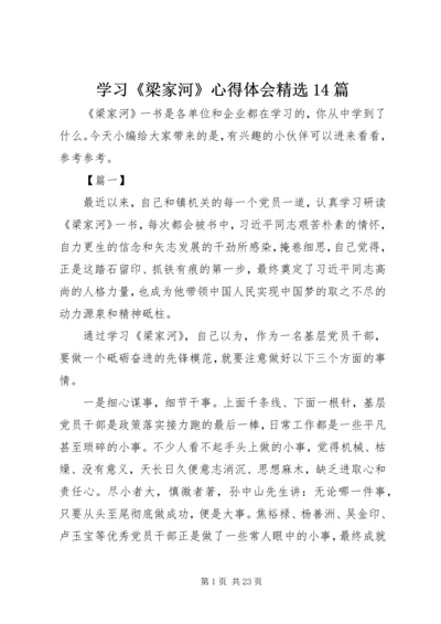 学习《梁家河》心得体会精选14篇.docx