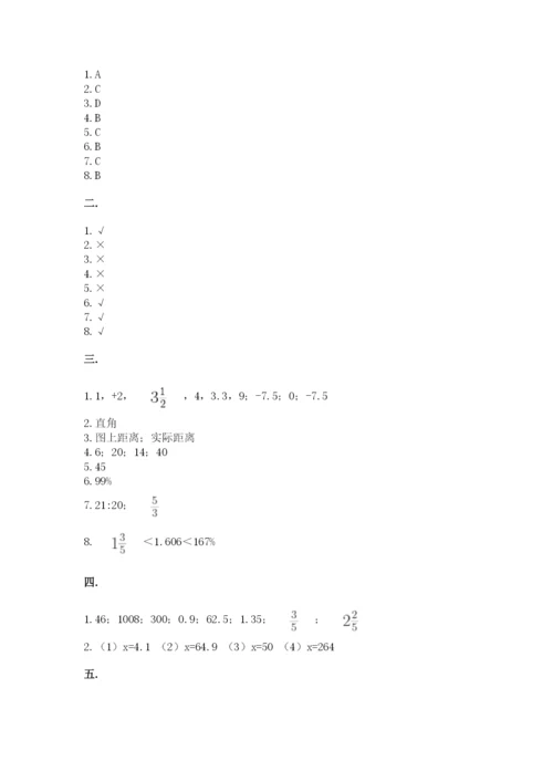 四川省【小升初】2023年小升初数学试卷附答案（巩固）.docx