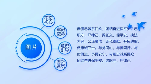 蓝色大气公安警察案件汇报动态PPT