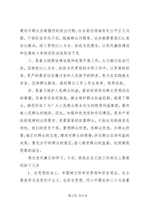 学习党风的建设心得体会.docx