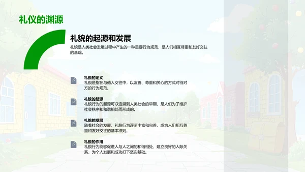 校园礼仪与友情建立PPT模板