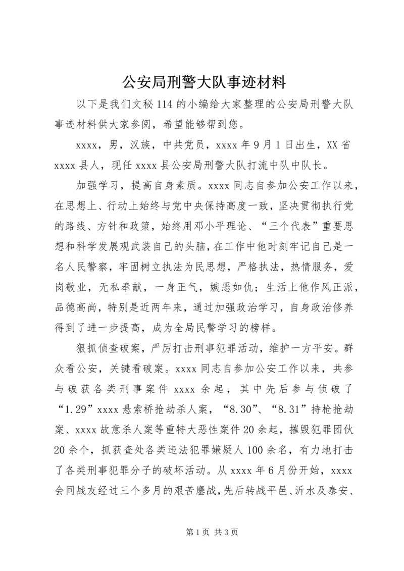 公安局刑警大队事迹材料 (2).docx