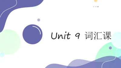 Unit9 词汇 课件（人教九年级Unit9 I like music that I can dan