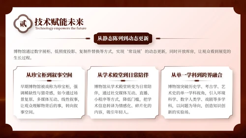 棕色中国风国庆博物馆专题讲座PPT模板