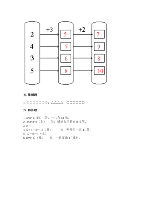 小学数学一年级上册期末测试卷附答案ab卷.docx