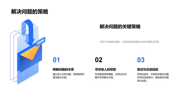 实习经验分享报告PPT模板