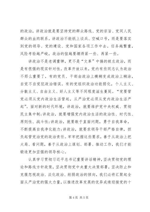 旗帜鲜明讲政治个人心得体会_1.docx