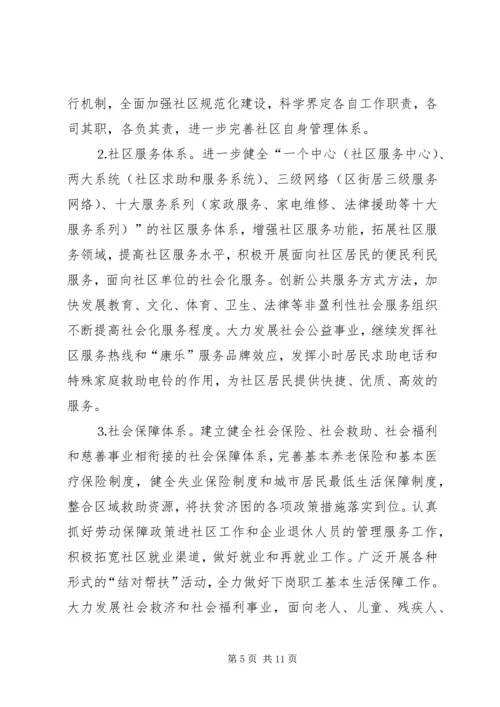 关于深化社区建设创建和谐社区的意见.docx