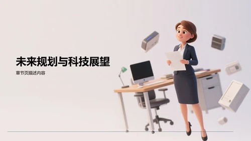 灰色3D风转正答辩述职PPT主题