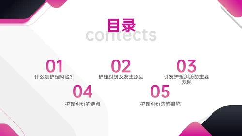 红色简约商务护理风险管理培训PPT课件