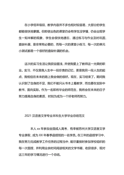 汉语言文学专业实习总结.docx