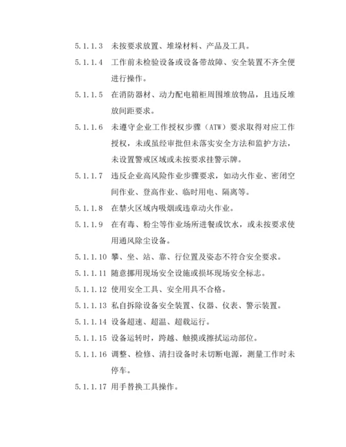 三违管理核心制度.docx