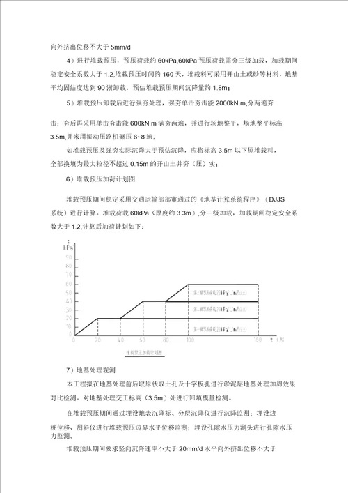 地基堆载预压施工方案填海造地