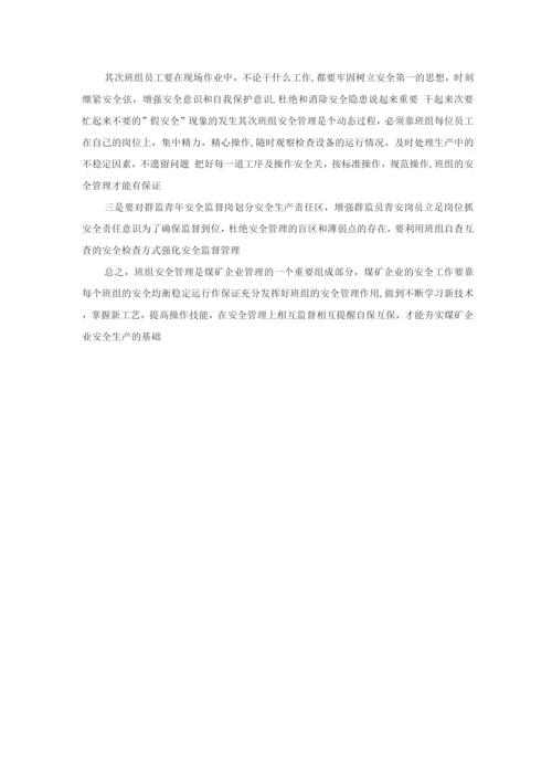 班组——安全的基石.docx