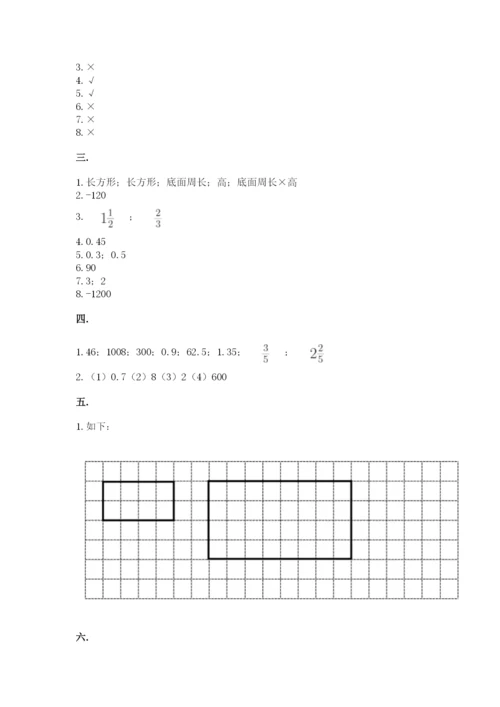 青岛版六年级数学下册期末测试题含答案（综合题）.docx