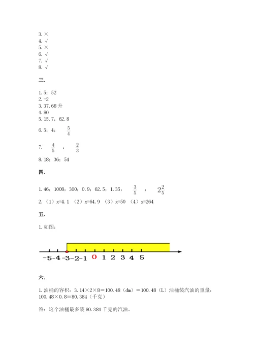 山西省【小升初】2023年小升初数学试卷【突破训练】.docx