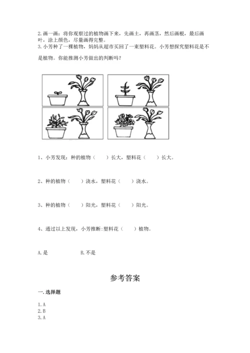 教科版一年级上册科学期末测试卷附参考答案【培优b卷】.docx