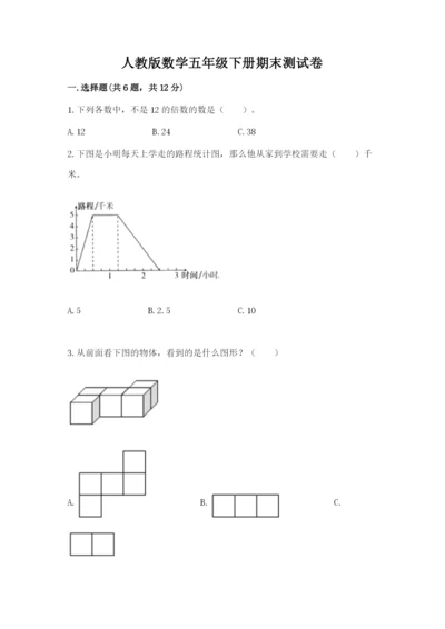 人教版数学五年级下册期末测试卷（预热题）.docx