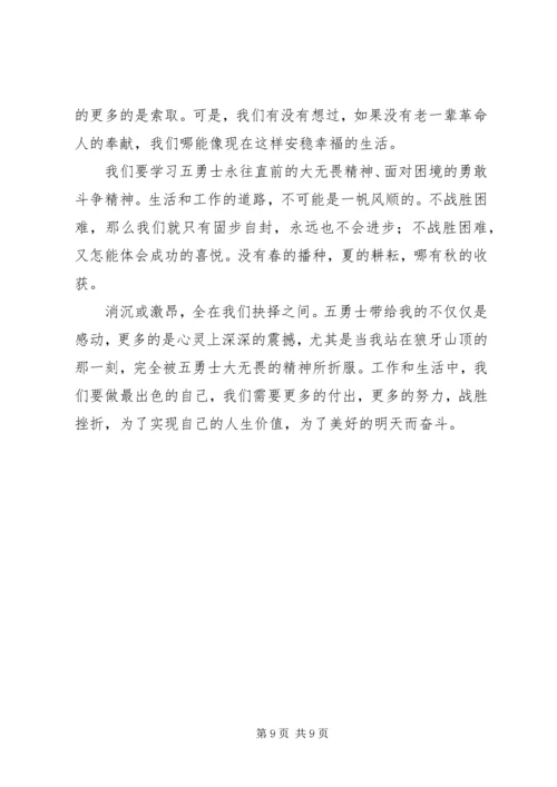 爱国主义基地参观培训心得.docx
