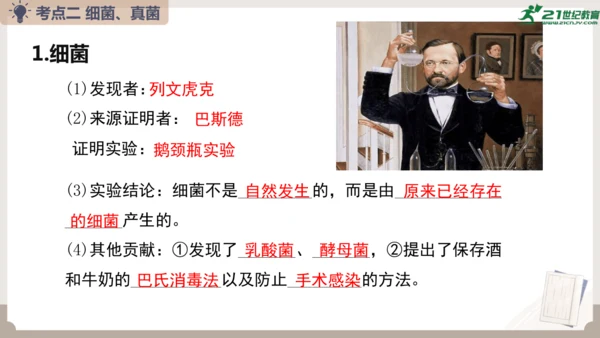 人教版生物八年级上册2.3 细菌、真菌和病毒 本章复习课件(共23张PPT)+视频素材