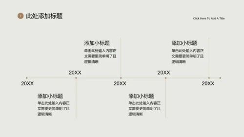 褐色极简风格品牌通用PPT演示模板