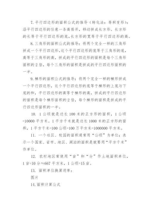 苏教版数学五年级上册知识点.docx