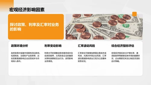 橙色商务风财务金融商业计划书PPT模板