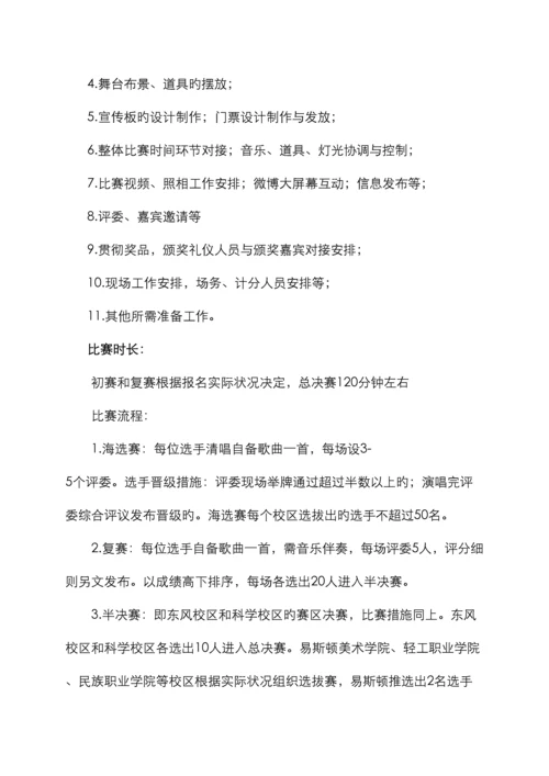 郑州轻工业学院级新生歌手大赛策划.docx