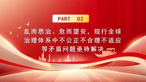 2024年全球治理体系改革和建设党课PPT课件