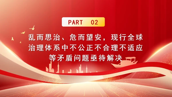 2024年全球治理体系改革和建设党课PPT课件