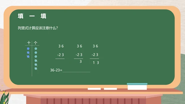 绿色卡通风一年级数学加减法课件PPT模板