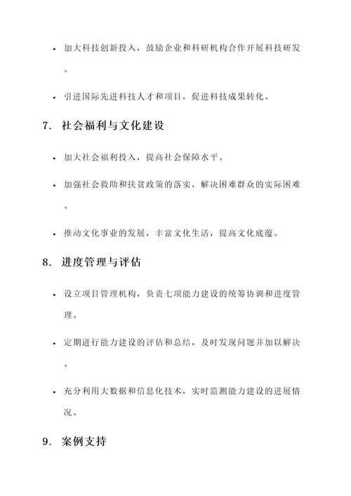 濮阳七项能力建设实施方案